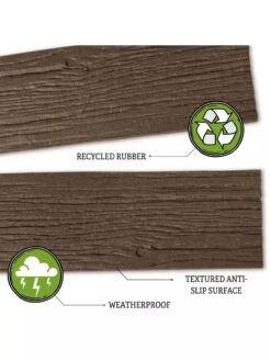 Recycled Rubber Railroad Tie Stepping Stone 8 Recycled Rubber Railroad Tie Stepping Stone -Gardenify Store 8594281 3