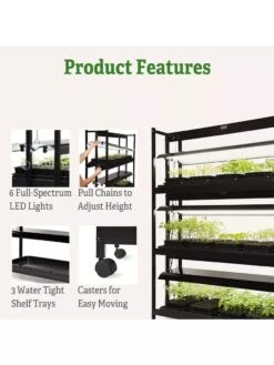 LED SunLite® 3-Tier Garden 12 LED SunLite® 3-Tier Garden -Gardenify Store 8595554 4