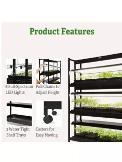 LED SunLite® High Intensity 3-Tier Garden 9 LED SunLite® High Intensity 3-Tier Garden -Gardenify Store 8596024 4