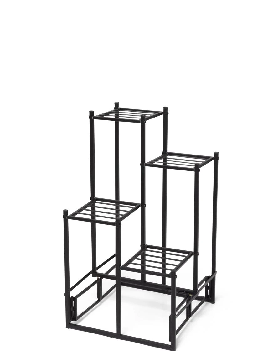 4-Tier Square Foldable Plant Stand 3 4-Tier Square Foldable Plant Stand - Image 3